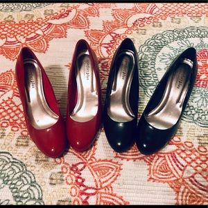 Black or Red Comfort Plus 2” Heels Sz 10